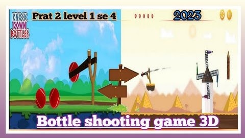 Bottle Shooting Game/ Gameplay Trailer ( iOS & Android ) Level part 2 level 1-4 walkthrough