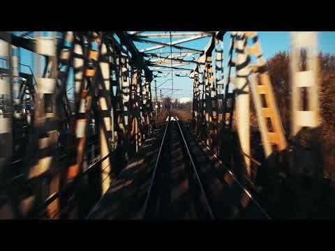 Kharkiv-Kyiv Intercity Train Ride (4K front view)