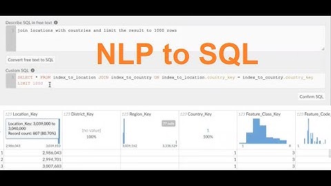 OpenAI NLP to SQL in Omniscope database block