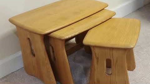 Ercol Windsor Nest Of Tables Demonstration