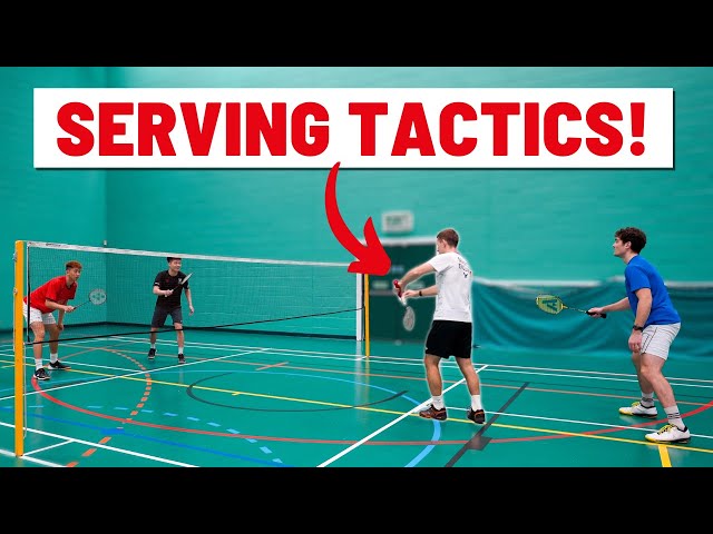 The 4 Best SERVES To Play In Men's Doubles - Badminton Strategy class=