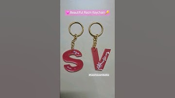 Resin Art Keychain |Resin Art |Resin Art Alphabet Keychain |Keychain |Letters Keychain |DIY |Resin