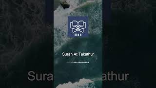 Surah 102 At Takathur - Quran recitation by Muhammad Bin Bashir #shorts