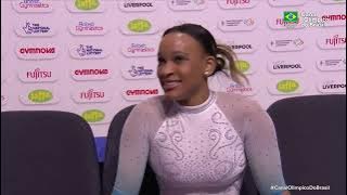 MUNDIAL DE GINÁSTICA 2022 – Rebeca Andrade no solo, com Baile de Favela - final individual geral