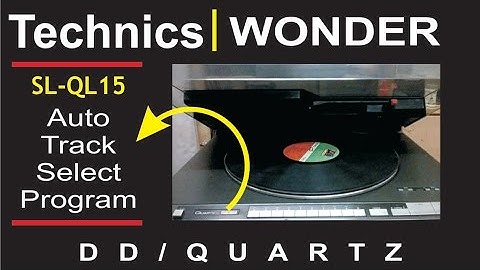 Technics SL QL15 Direct Drive Quartz Fully Automatic Turntable