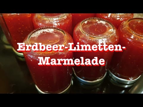 Video: Erdbeergelee Mit Limette