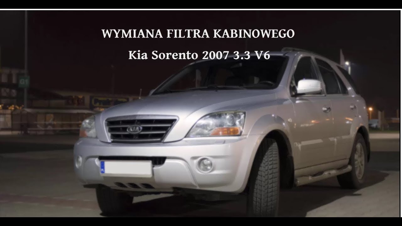 instinct sphere poultry Wymiana filtra kabinowgo Kia Sorento 2007-2009 - YouTube