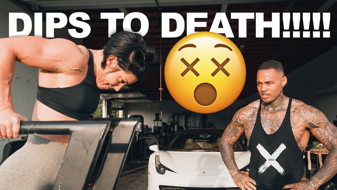 How Many Dips Can You Do! W/ Jeff Logan Vs Dana Linn Bailey