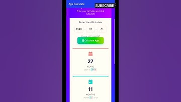 How to Use Age Calculator App | SM Gaming Studio App Demo #shorts #Calculator