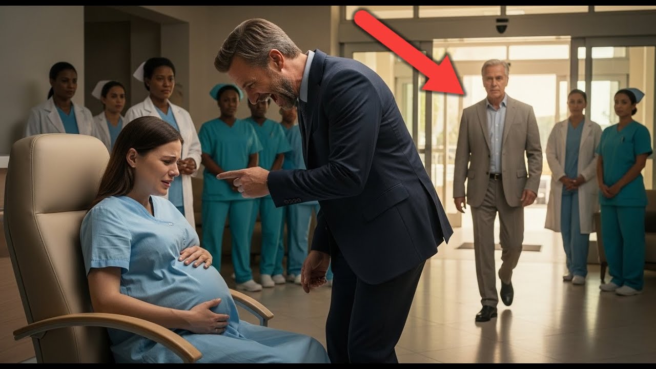 Mąż upokorzył ciężarną żonę w szpitalu — ale kiedy wszedł miliarder, wszyscy wstali.