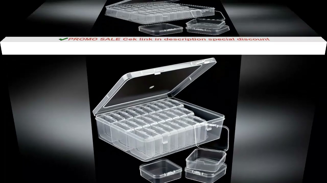 DIY Diamond Painting Embroidery Storage Box, Nail Art Jewelry Rhinestone Mosaic Storage Container, M