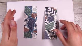 Easy Men's Cards  Fun Grouting Technique For Using Up Your Scraps!