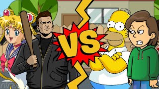 M.u.g.e.n Battles Claude Speedsailor Moon Vs Boris Andersonhomer Simpson