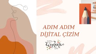 Kolay Dijital Çizim - Kadın Çizimi - Woman |stepbystep| screenshot 4