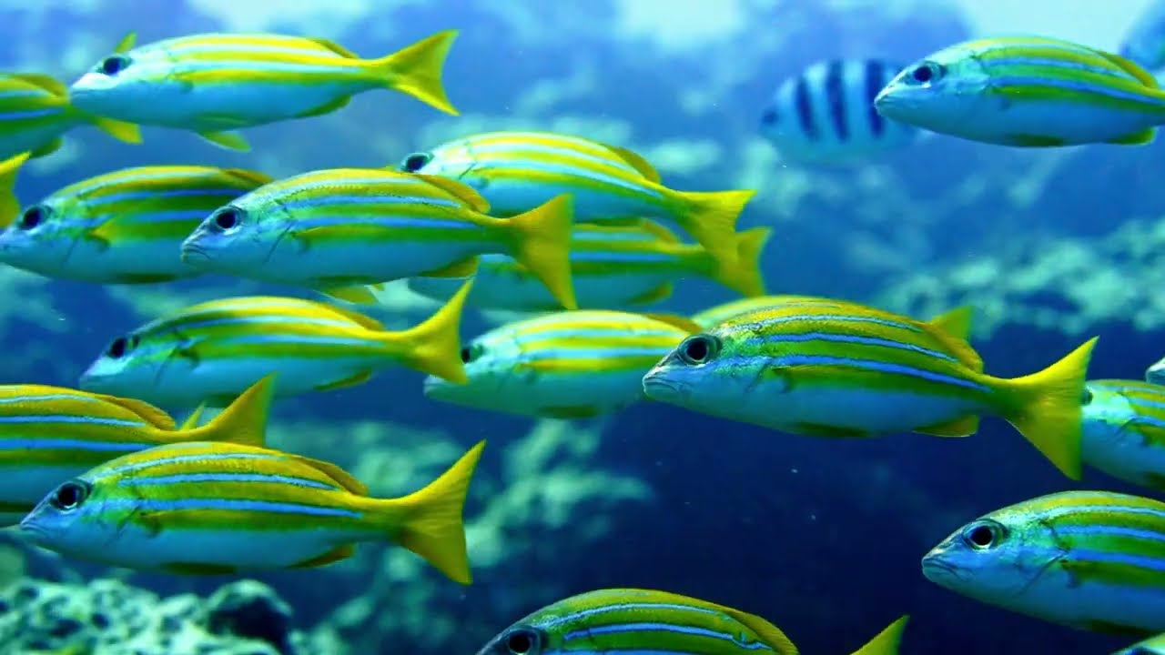 The MOST RELAXING Way to Unwind with 4K Fish and Calming Music