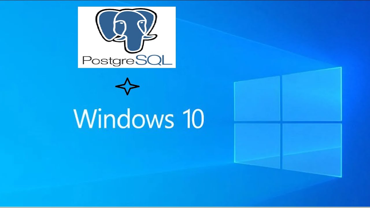 PostgreSQL Database installation on windows 10 - YouTube