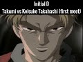 Takumi vs keisuke primer encuentro initial d