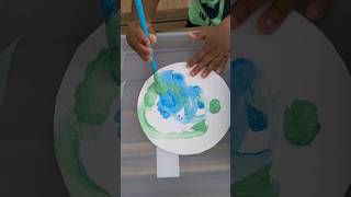 Earth Day Shaving Cream Craft for Kids #kidscraft #shorts #earthday #artsandcrafts #preschoolcraft