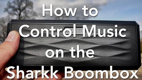 How to Control Music on the Sharkk Boombox Bluetooth Speaker