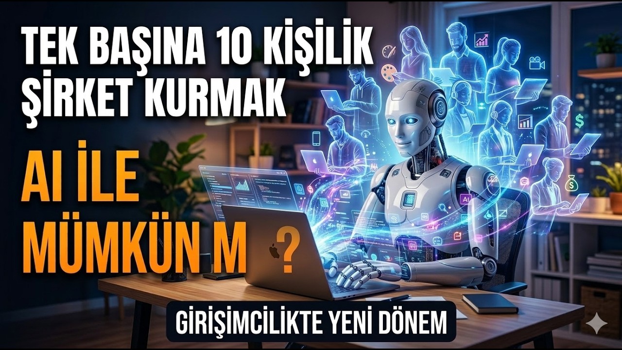 Tek Başına 10 Kişilik Şirket Kurmak – AI ile Mümkün mü? Girişimcilikte Yeni Dönem