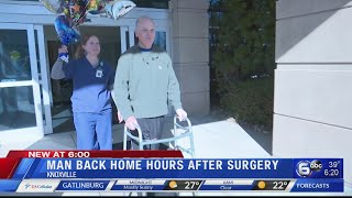 Former commissioner back home hours after joint replacement surgery