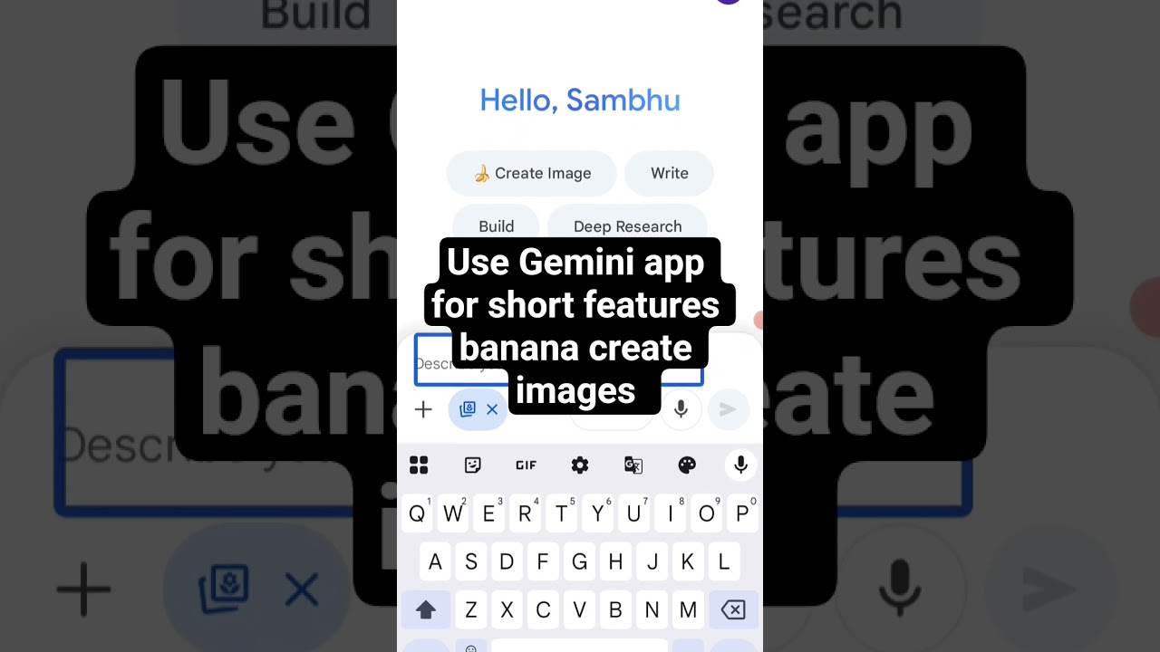 use Gemini short features for banana create images  