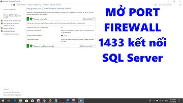 Mở port Firewall 1433 kết nối SQL Server 2014