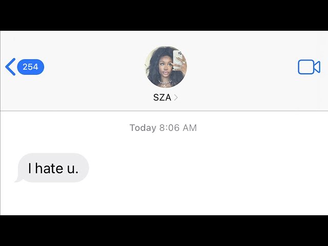 SZA - I HATE YOU