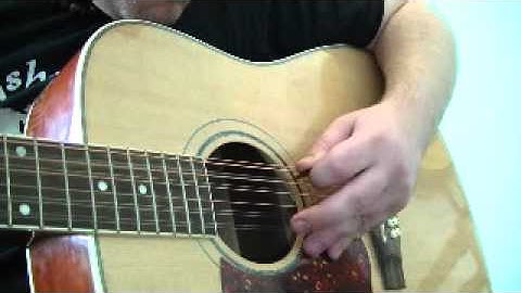 Open C tuning - 12 string guitar