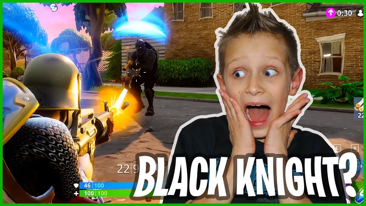 I Killed The Black Knight In Fortnite Youtube