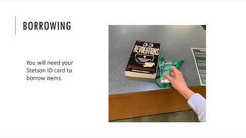 Borrowing and returning items