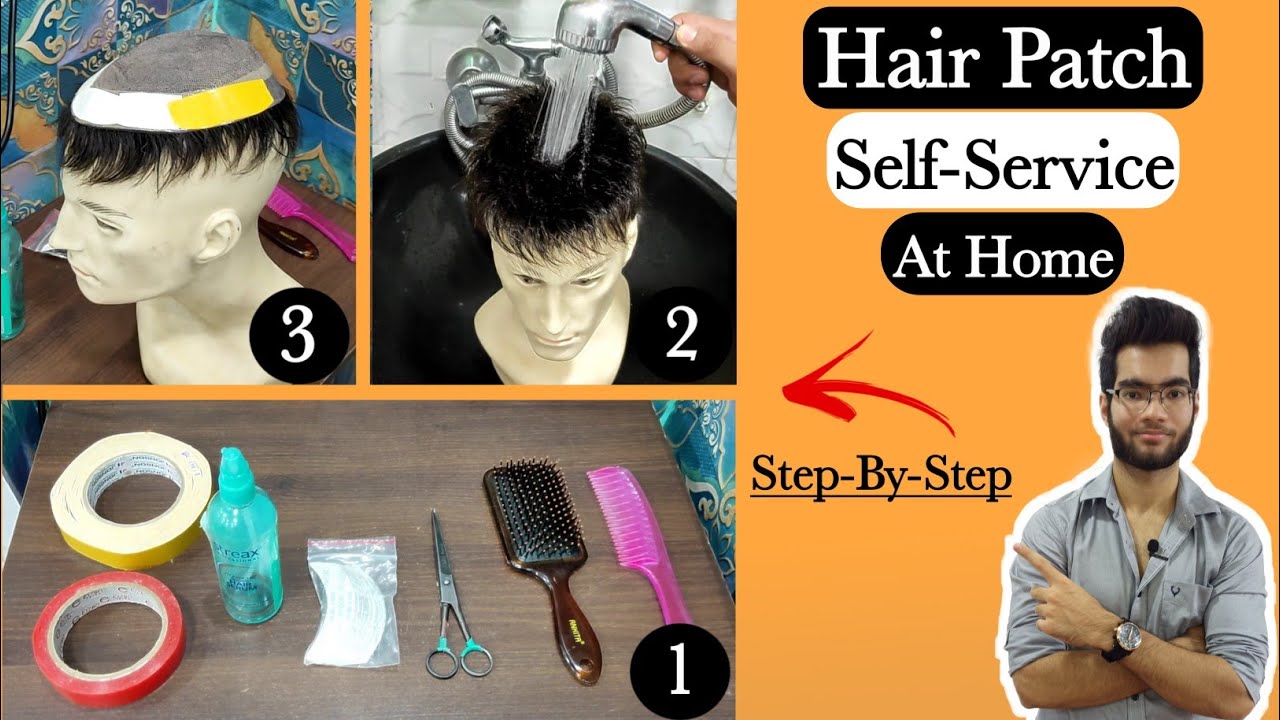 How to do hair patch self service at home | Step-by-step explained - YouTube