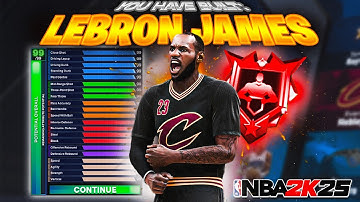 This BEST LEBRON JAMES BUILD IN NBA 2K25 is A CHEAT CODE… THE BEST 6’8 LEBRON JAMES BUILD IN NBA2K25