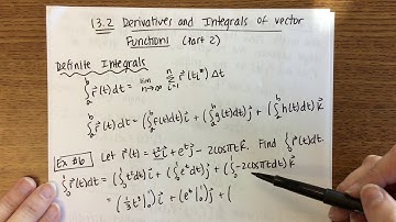 13.2: Derivatives and Integrals of Vector Functions (2/2)