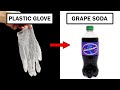 Turning plastic gloves into grape soda