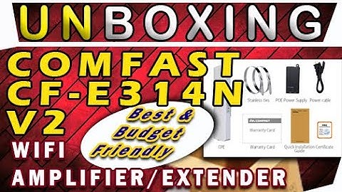 COMFAST CF-E314N v2 UNBOXING & REVIEW