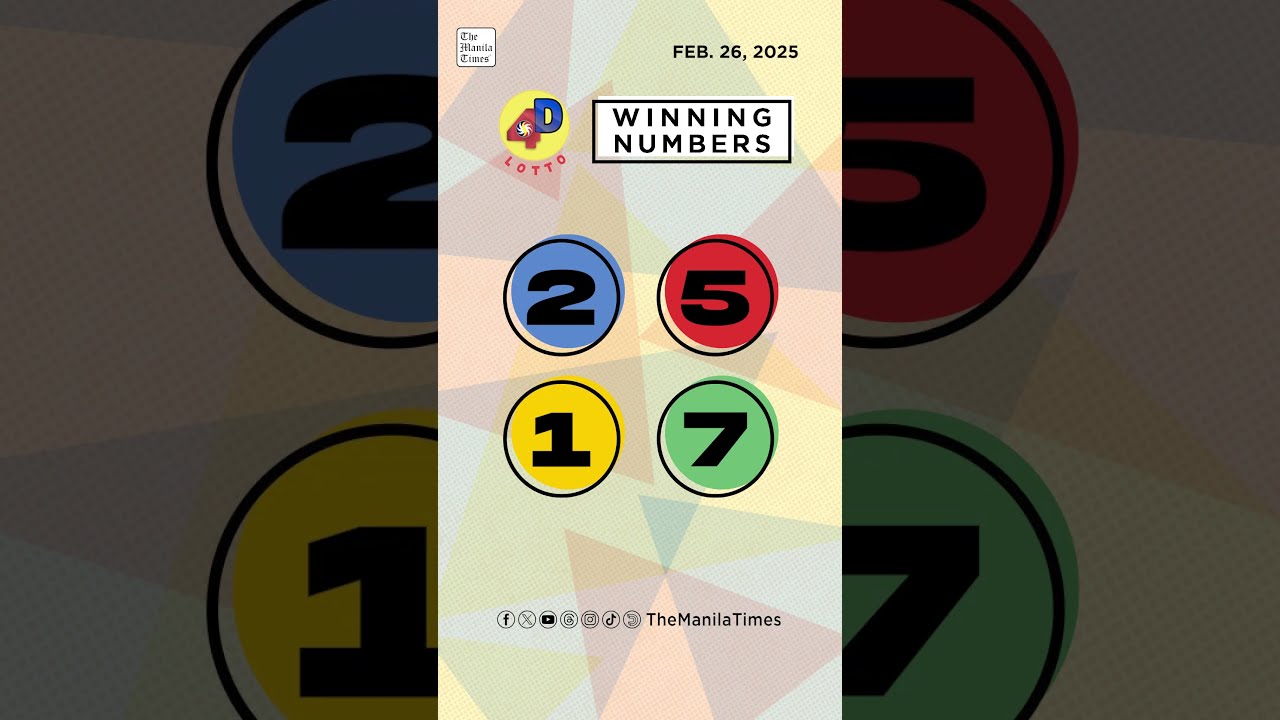 PCSO Lotto Results P91M Grand Lotto 6 55 Mega Lotto 6 45 4D 3D 2D February 26 2025