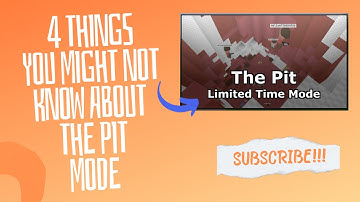 4 Facts You Might Not Know About The Pit Mode | bloxd.io
