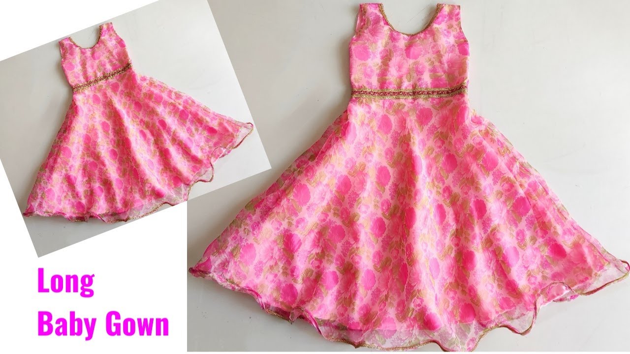 how to cut and stitch a Gypsy/Boho dress for a baby girl - YouTube