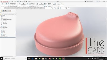 Solidworks Tutorials | Mug Cap Design | The Cadd | Sandy Dahme