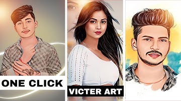 Create Victor Art Image Just One Click | Cartoon Photo Editing In mobile Ai Avatar Photo Editing