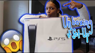 I FINALLY GOT THE PS5!! | Unboxing & Setting Up My Sony PlayStation 5 *REACTION* | KoriMaria