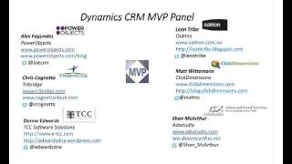 Ask the Microsoft Dynamics CRM MVP: An Interactive Discussion (May 2013) screenshot 2