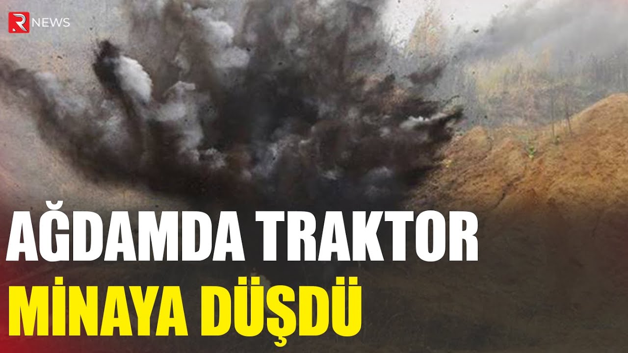 Ağdamda traktor minaya düşdü - RTV