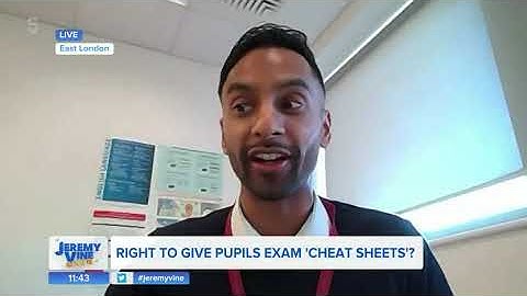 Bobby Seagull on C5 Jeremy Vine Explaining GCSE & A Level Advanced Information Packs 7th Feb 2022
