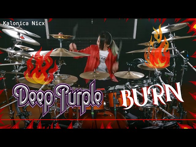 Deep Purple - Burn - Ian Paice | Drum cover by Kalonica Nicx class=