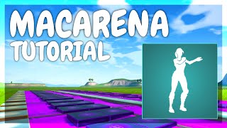 The Macarena TUTORIAL - Fortnite Music Blocks (Fortnite Emote)