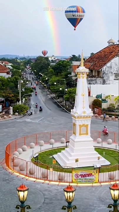 Pelangi diatas langit  tugu Jogja .  #tugujogja #jogjaistimewa #pelangi #yogyakarta #jogja
