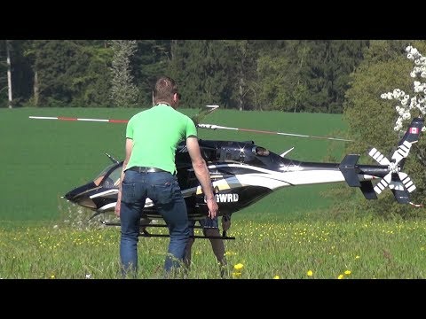 BIG RC HELICOPTER BELL 429 TURBINE ENGINE LOORHOLZ