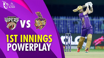 1st Innings Powerplay | Desert Vipers vs Abu Dhabi Knight Riders | Match 4 | DP World ILT20 | M3Y1U